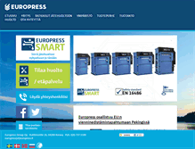 Tablet Screenshot of europress.fi